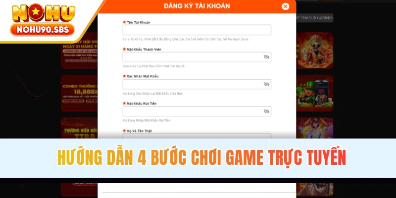 Hướng dẫn 4 bước chơi game trực tuyến cho tân binh
